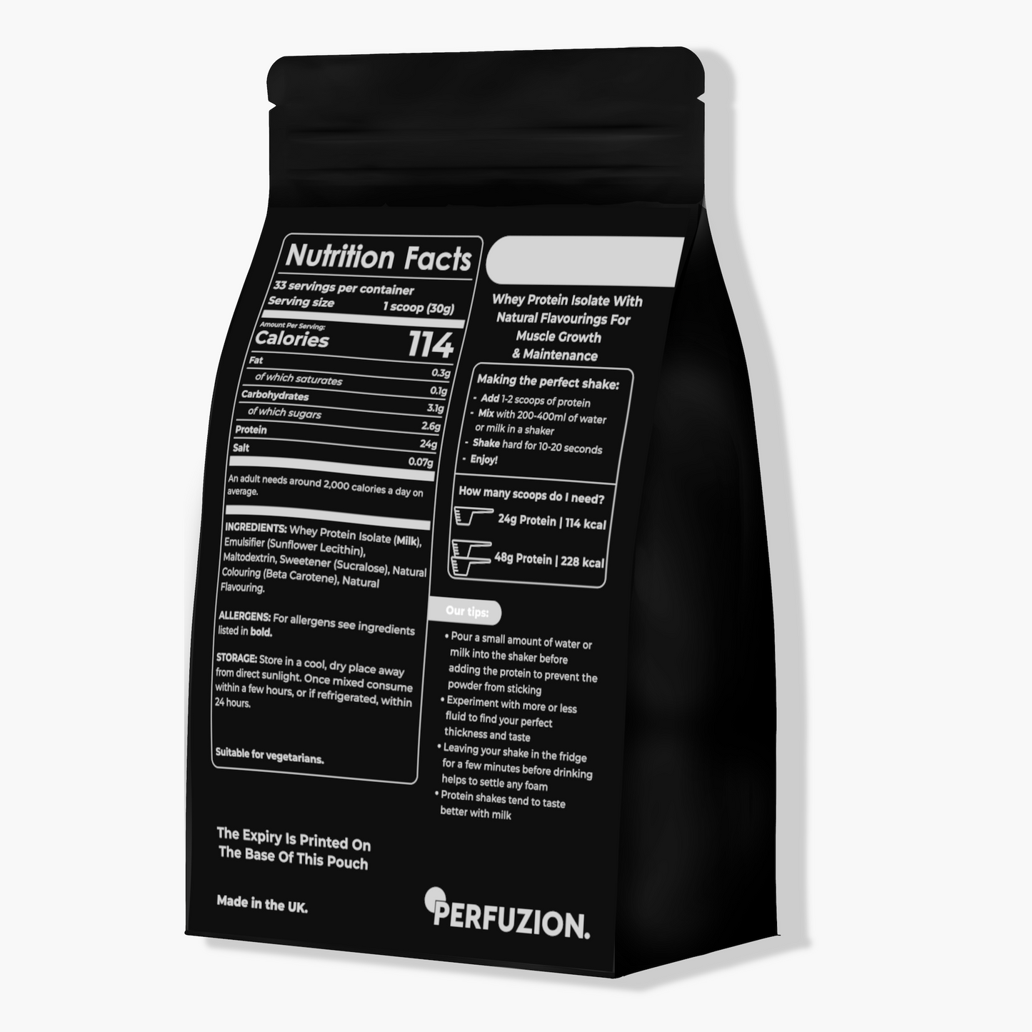 Perfuzion Whey Isolate Back